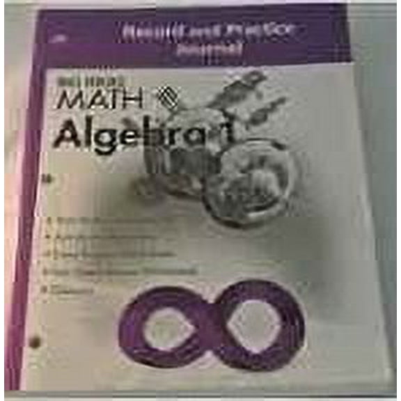BIG IDEAS MATH Algebra 1: Common Core Record and Practice Journal
