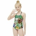 thumbnail image 6 of Animal Crossing Girls One Piece Swimsuits Quick Dry Bathing Suit Swimwear Swimming Suit 7-9Y(120cm), 6 of 8
