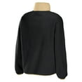 thumbnail image 3 of Women's WEAR by Erin Andrews Black New Orleans Saints Polar Fleece Raglan Full-Snap Jacket, 3 of 3