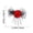 Red, variant on 2Pcs Skeleton Hand Hair Clips with Bowknot - Cute Skull Claw Hairpins for Girls, Party Cosplay