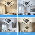 thumbnail image 3 of BlitzWill ABS Metal Modern LED Ceiling Fan with Remote Control, 3 of 12