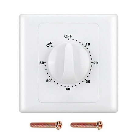

URTERYSER Time h Sockets Countdown Timer Digital Timer Control h Socket Cover Automatic Power-off Mechanical Time h Color 5