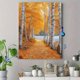 thumbnail image 4 of Qisvanset 12x16 Inch Golden Leaf Birch Forest Canvas Wall Art, Autumn Path Nature Rustic Minimalist Decor, 4 of 8