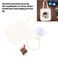 thumbnail image 3 of Kit Canvas Bag Embroidery Kit with Pattern Embroidery Hoops Color Threads Arts DIY Crafts Kits for Beginners, 3 of 7