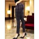 thumbnail image 4 of Jeggins Mujer Legging Pantalón A Cuadro Mallones Mayon Malla, 4 of 5