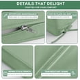 thumbnail image 7 of Ottowood Outdoor Deep Seat Cushions Set of 4, 24x24x4 Inch Water-Repellent Patio Cushions, Sage Green, 7 of 7