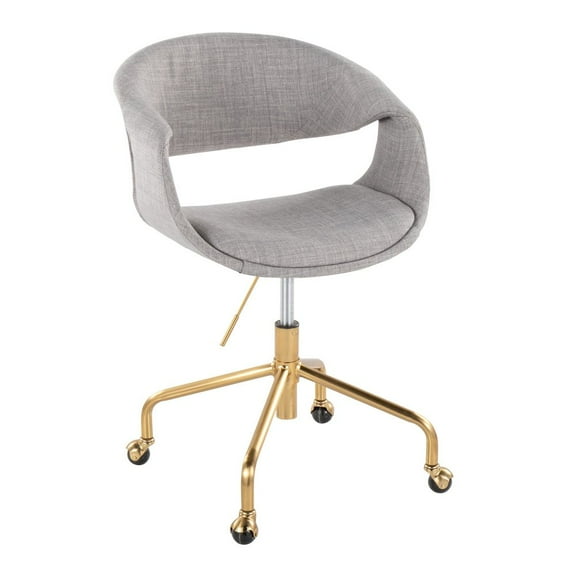 LumiSource Curvo Upholstered 4-Star Task Chair