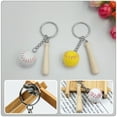 thumbnail image 3 of 5Pcs Baseball Keychain Sports Keychain Backpack Bag Purse Handbag Hanging Pendant, 3 of 9