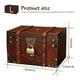 thumbnail image 4 of Treasure Chest Covered Design Space-saving Dustproof Wooden Sundries Organizer For Living RoomL, 4 of 5