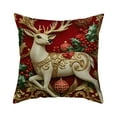 thumbnail image 3 of Christmas Throw Pillow Covers for Winter Decor 18x18" 3 Dimensional Gold Christmas Tree Pillowcase Home Sofa Bedroom Cushion Cover Decoration Cushion Covers, 3 of 7