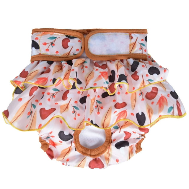 Couches pour Chiennes, Couches Réutilisables pour Animaux de Compagnie pour Chiennes, Jupe-Couche Lavable pour Chiens en Chaleur, Règles, Incontinence Ou Miction Excitable Champignon