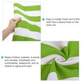 thumbnail image 3 of Uxcell 45 x 17" Beach Chair Replacement Fabric Canvas for Camping Patio Beach, White, Green, 3 of 6