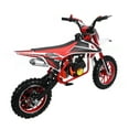 thumbnail image 5 of Fompes 2-Stroke 49cc Kids Dirt Bike Mini Motorcycle with Off-Road Tires Shock Absorption Soft Seat Cushion Max Speed 25MPH Load 180lbs, 5 of 15