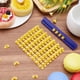thumbnail image 4 of Sellos de letras y números, alfabeto, número, galleta, galleta, letra, sello de plástico amarillo, letras A a Z, cortador de relieve para galletas, 4 of 6