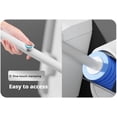 thumbnail image 4 of Wall-Mounted Disposable Toilet Brush Kit - 360° Deep Clean Scrubber with Self-Cleaning Pads, No Mess Space-Saving (White) Z, 4 of 7