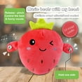 thumbnail image 3 of Poupée en Peluche Forme de Fruit Interaction Heureuse Sensible au Toucher Son Riche Divertissement Fraise Banane Carotte Jouet Interactif Musical pour Enfants, 3 of 10