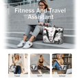thumbnail image 5 of Tote Bag for Women - Scribble Dogs Shoulder Bag - Large Utility Work Duffle Bag with Zipper Handbag for Travel, Work, Sprots, 5 of 5