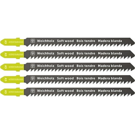 Fein 3-1/2 Inch 8 Tpi Chrome-Vanadium Jigsaw Blades, 5 Pack