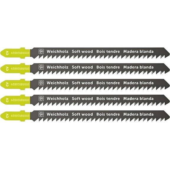 Fein 3-1/2 Inch 8 Tpi Chrome-Vanadium Jigsaw Blades, 5 Pack