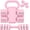 Pink, variant on Adjustable Dumbbells Set with Kettlebell Form, 4 Levels Weight Options from 2.2 to 5.5lb Each for Home Gym Training