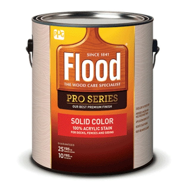 Flood FLD82501 Pro Series Solid Color Stain, Navajo Red, 1 Gallon