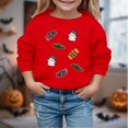 thumbnail image 2 of Gyujnb Kids Halloween , Halloween Print Pullover Long Sleeve Casual Sweatshirt for Kids Girls and Boys Cozy Jacket Top, Halloween Outfits,13-14 Years, 2 of 4
