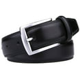 thumbnail image 2 of Men's Belt, Genuine Leather Dress Belts for Men - Classic & Fashion Design for Work Business and Casual (Black, 42in), 2 of 5