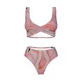 thumbnail image 5 of Honeii Flamingos Print Women’s Bikini Set,Two Piece Swimsuit Bathing Suits,Stylish High Elasticity Swimwear for Beach and Pool, 5 of 7