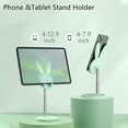 thumbnail image 2 of Support de Cellulaire pour Bureau Mignon Lapin Hauteur Angle Réglable Support de Tablette Compatible avec iPhone, iPad, Tablettes, Kindle, Switch, Téléphone Intelligent (Vert), 2 of 5