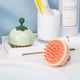 thumbnail image 2 of Masajeador de cabeza, cepillo de champú para masaje del cuero cabelludo, peine de silicona suave para champú de relajación de la cabeza, exfolia y elimina la piel muerta, champú para el cabello, cepillo de champú masajeador, 2 piezas (verde + naranja) brillar Electrónica, 2 of 5