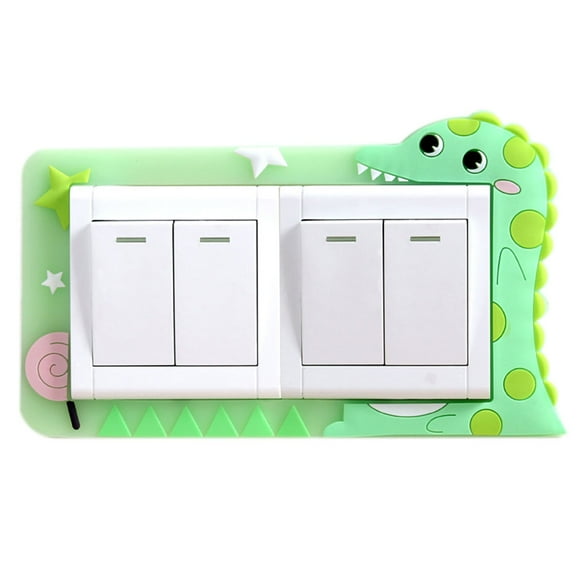 Bewildely Pegatinas de de enchufe de decoración para sala de estar, cubiertas protectoras sin para interruptor de luz de dibujos animados Decoración del hogar