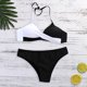 thumbnail image 3 of Gibobby Conjunto de Bikini Sujetador para mujer Ropa de playa Traje de baño Acolchado Traje de baño Traje de baño Push-up Bikini Trajes de baño Tankinis (Negro,CH), 3 of 5