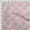 thumbnail image 4 of oneOone Cotton Poplin Light Pink Fabric Watercolor Floral Quilting Supplies Print Sewing Fabric By The Yard 56 Inch Wide, 4 of 5