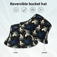 thumbnail image 3 of Kll Octopus 1 Bucket Hat for Women Men Packable Travel Beach Sun Hat Outdoor Rave Accessories Reflective Fisherman Cap, 3 of 6