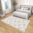 thumbnail image 2 of 5x7 Rug, Floral Rug Washable Non Slip Soft for Living Room Bedroom, Botanical Area Rug, Spring Flower Carpet, Botanical Home Decor & Gifts, 2 of 7