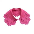 thumbnail image 2 of Christmas Striped Detachable Collar Half High Collar Shirt Red Holiday Fashion Accessory, 2 of 4