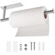 thumbnail image 1 of Portarrollos de toalla de papel para cocina - Soporte para toallas de papel debajo del gabinete Adhesivo Porta rollos de papel para toallas de baño, montado en la pared, plateado Soportes para toallas, 1 of 4