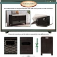 thumbnail image 3 of Rustic Upholstered Storage Bench with Removable Rattan Basket and 2 Drawers, Entryway Shoe Bench with Removable Cushion, End of Bed Bench for Entryway Laundry Room Bedroom, Espresso, 3 of 9