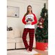 thumbnail image 5 of Conjuntos de pijamas navideños a juego para toda la familia 2024, estampado de rayas verdes, ropa de dormir para adultos, papá, madre e hija, ropa para bebés y niñas, 5 of 5