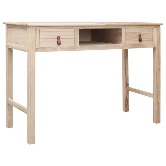 Casafoyer Writing Desk Natural 43.3"x17.7"x29.9" Wood