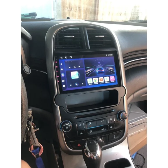 9inch Car Stereo Radio GPS Navigation Compatible for Chevrolet Malibu 2011-2015 Android 14 Built-in Wireless Carplay Android Auto,Bluetooth Wifi FM/RDS SWC   AHD Reverse Camera Mic