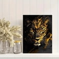thumbnail image 2 of Golden Leopard Decorative Painting/Canvas Art， Perfect for Living Room， Bedroom， Office， Study， Dining Room， Bar， Hallway， Hotel， Restaurant， and Apartment Decor， Bold and Unique Wall Art， 179, 2 of 8