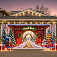 thumbnail image 2 of Festive Design Merry Christmas Winter Wonderland North Pole Entrance Decorative Banner for Holiday Decoration Family Gathering Winter Event, 2 of 9