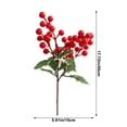 thumbnail image 4 of Fiudx Ramo de Bayas Artificiales, Diseño Realista de Frutas de Plástico, Hojas y Brotes Realistas, Decoración para El Hogar, Sala de Estar, Oficina, Decoración Multiusos, Tamaño 45 X 19 X 5 Cm, 4 of 7