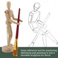 thumbnail image 5 of US Art Supply 8" Female Manikin Wooden Art Mannequin Figure, 5 of 6