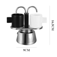 thumbnail image 7 of Moka Pot Double Stainless Steel Mocha Coffee Pot Italian DIY Conduit Coffee Maker Moka Coffee Maker, 7 of 7