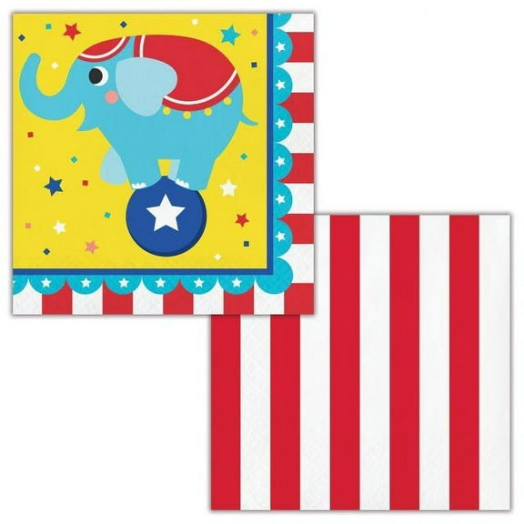 Creative Converting Circus Party Napkins, 16 ct