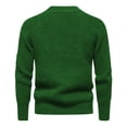 thumbnail image 4 of LYSMORA Men's Crew Neck Raglan Ribbed Knit Sweater Long Sleeve Pullover Top for Daily Commute City Stroll Fall Winter Casual Outing, 4 of 5