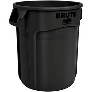 Rubbermaid Commercial Products Large Brute Trash Can/Garbage Container,  44-Gallon, Gray, Plastic Bin for Indoor/Outdoor/Garage/School/Festival