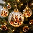 thumbnail image 5 of Light Up Animal Christmas Ball Ornament for Tree Decor, Glowing Christmas Balls Ornament with Mini Fox & LED Warm Lights, Clear Winter Scene Balls for Mantel Window, Holiday Keepsake, 5 of 7